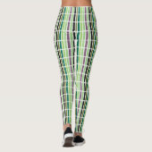 Groene Paarse Black Hues Leggings (Achterkant)