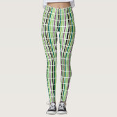 Groene Paarse Black Hues Leggings (Voorkant)