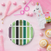 Groene Paarse Black Hues Papieren Bordje (Feest)