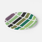 Groene Paarse Black Hues Papieren Bordje (Gekanteld)