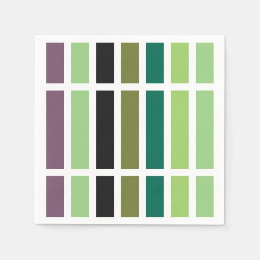 Groene Paarse Black Hues Servet (Voorkant)