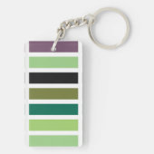 Groene Paarse Black Hues Sleutelhanger (achterkant)