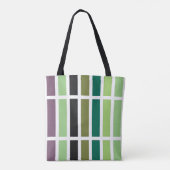 Groene Paarse Black Hues Tote Bag (Achterkant)