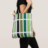 Groene Paarse Black Hues Tote Bag (Dichtbij)