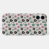 Groene & Paarse Bloom Whimsy Case-Mate iPhone Case (Achterkant (horizontaal))