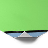 Groene Paarse extra grote afdruk "Vermindert" Poster (Hoek)