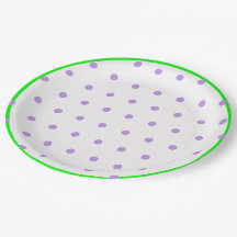 Groene Paarse geometrische polka stippen