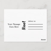 Groene & Paarse Gloeiende Suiker Schedel Halloween Briefkaart (Achterkant)