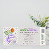 Groene Paarse Gratis Gooien of Bogen Geslacht Onth Kaart (Staand voorkant)