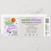 Groene Paarse Gratis Gooien of Bogen Geslacht Onth Kaart (Voorkant / Achterkant)