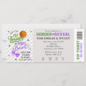 Groene Paarse Gratis Gooien of Bogen Geslacht Onth Kaart (Voorkant)