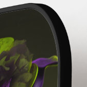 Groene Paarse hond Steampunk Tophat Pickleball Paddle (Links Detail)