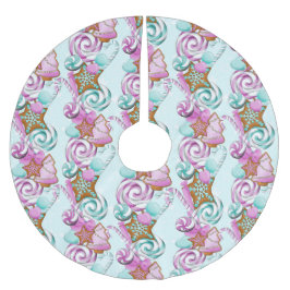 GROENE & PAARSE KERSTKOEKJES & SNOEPJES KERSTBOOM ROK