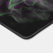 Groene Paarse Rook en Vlammen Abstracte Kunstmat Bureaumat (Hoek)