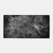 Groene Paarse Rook en Vlammen Abstracte Kunstmat Bureaumat (Voorkant)