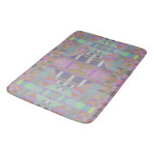 Groene Paarse roze geometrische bath Mat (Gekanteld)