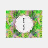 Groene paarse textuur fleece deken (Voorkant (Horizontaal))