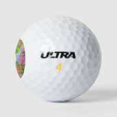 Groene paarse textuur golfballen (Logo)