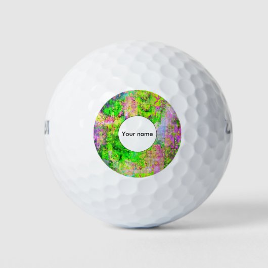 Groene paarse textuur golfballen (Voorkant)