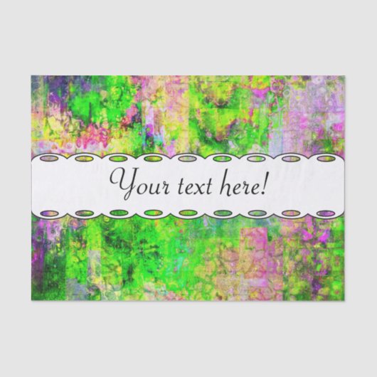 Groene paarse textuur tissuepapier (Voorkant)