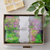 Groene paarse textuur tissuepapier (Geschenk)