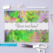 Groene paarse textuur tissuepapier (Craft)