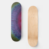 Groene & Paarse Tie Dye Skateboard (Voorkant)