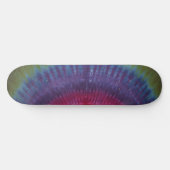 Groene & Paarse Tie Dye Skateboard (Horizontaal)