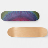 Groene & Paarse Tie Dye Skateboard (Horizontaal)
