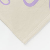 Groene Paarse tropische bloemenbotanische zomer Fleece Deken (Hoek)