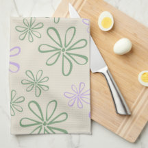 Groene Paarse tropische bloemenbotanische zomer