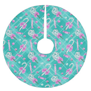 GROENE & PAARSE VAKANTIE LOLLIPOPS & SNOEP KERSTBOOM ROK