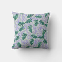 Groene Paarse varen bladeren retro jaren 70 bloeme