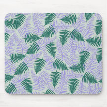 Groene Paarse varen bladeren retro jaren 70 bloeme