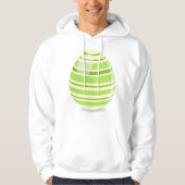 Groene paasei Mannen capuchon Hoodie (Voorkant)