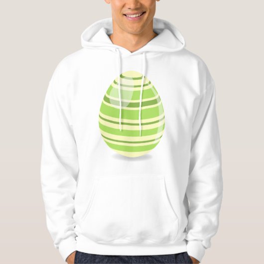 Groene paasei Mannen capuchon Hoodie (Voorkant)