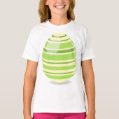 Groene Paasei Meisjes T-shirt (Voorkant)