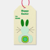 Groene paashaas cadeau Labels Cadeaulabel (Voorkant)