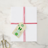Groene paashaas cadeau Labels Cadeaulabel (Met Touw)