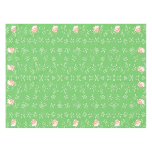 Groene paashaas tafelkleed (Voorkant (Horizontaal))