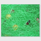 Groene Paasmassa Achtergrond Cadeaupapier (Vlak)