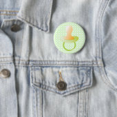 Groene Pacifier Ronde Button 5,7 Cm (In situ)