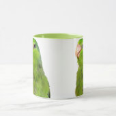 Groene Pacifische Parrotlet Bird 11 oz ringer cup Mok (Midden)