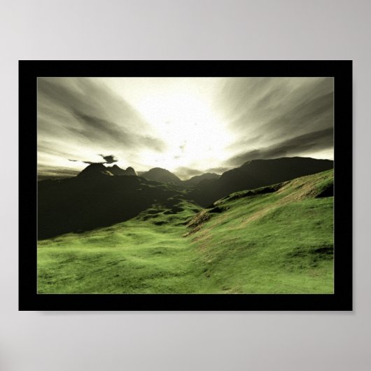 Groene pad poster (Voorkant)