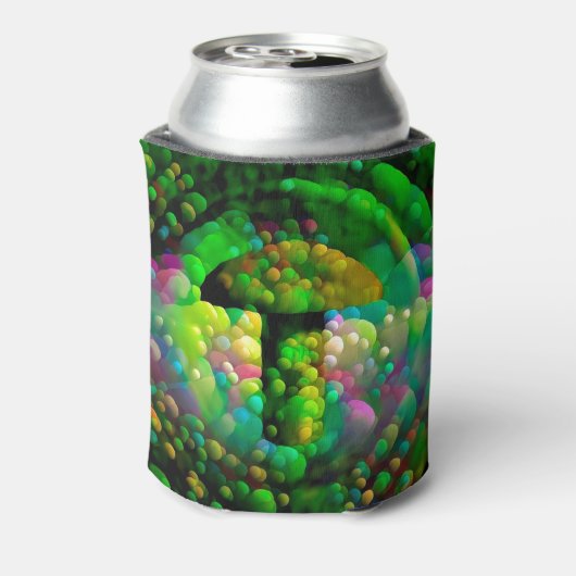 Groene paddenstoel blikjeskoeler (Blikje Achterkant)