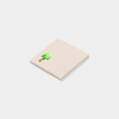 Groene paddenstoel waterverf schattige schimmels post-it® notes (Schuin)