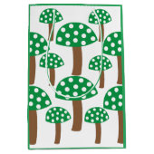 Groene paddenstoelen medium cadeauzakje (Voorkant)
