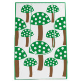 Groene paddenstoelen medium cadeauzakje (Achterkant)