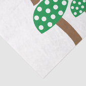 Groene paddenstoelen tissuepapier (Detail)