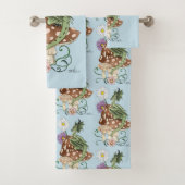 Groene Paddestoel Dragon Fantasy Bloemen Bad Handdoek (Insitu)